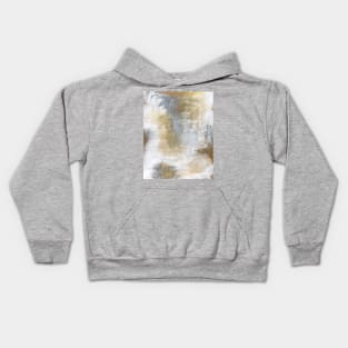 Gold And Grey Textures A2 Kids Hoodie